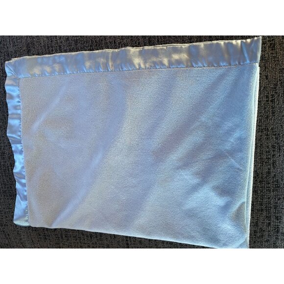 Circo Baby Blue Baseball Bat Blanket With Satin Trim - Soft Plush Polyester Embr - Picture 6 of 9